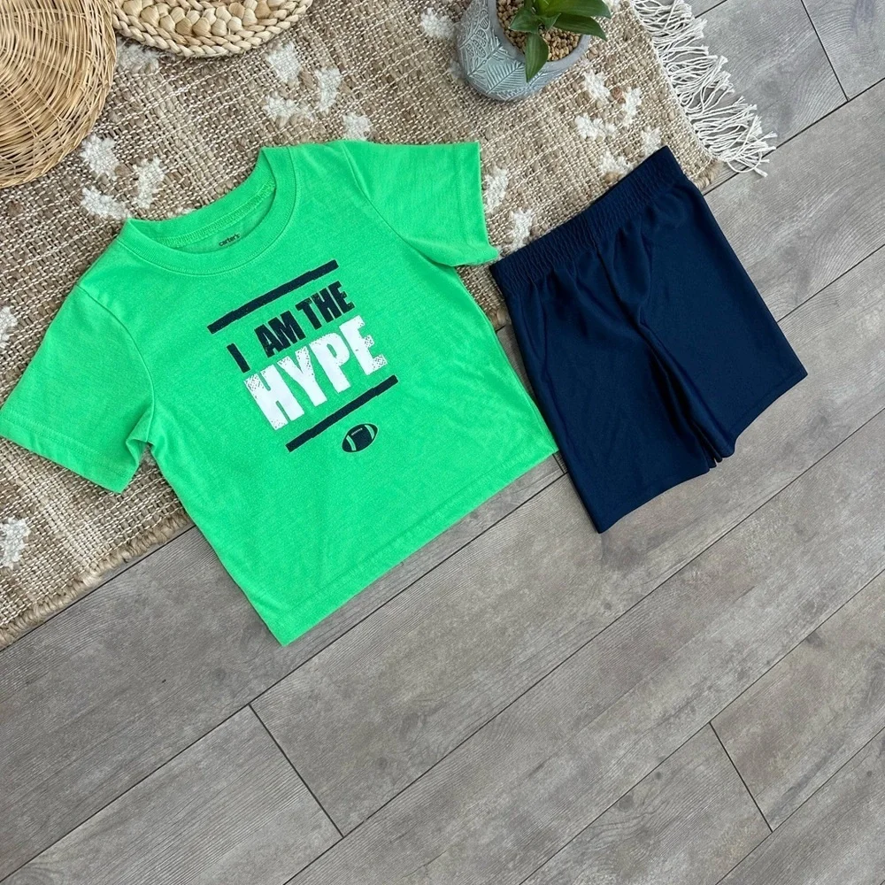 Carter’s/Garanimals Toddler Boy Athletic 2-Piece Outfit Set Shorts T-shirt